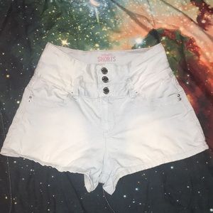 Light/White High Waisted Shorts (Size 5)